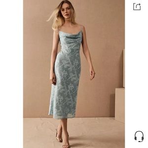 BHLDN NWOT Size 8 Hutch Kinsey Midi Dress in Light Blue